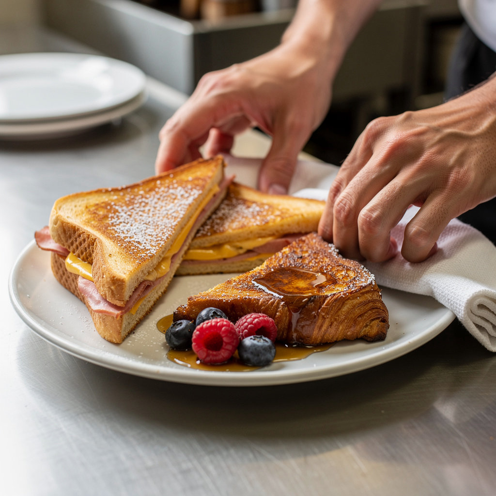 Metro Diner signature dishes including Monte Cristo Sandwich and Croissant French Toast in Jacksonville